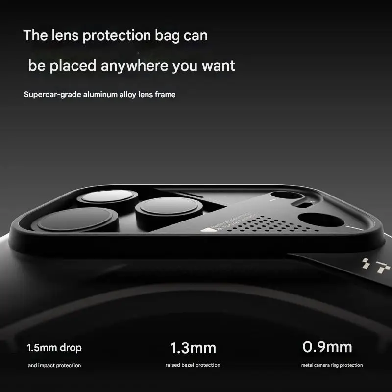 AULUMU mobiele telefoonhoes Mooi voor iPhone 17 Pro Max Warmteafvoer Doorschijnend Full-inclusive anti-val magnetische telefoonhoes