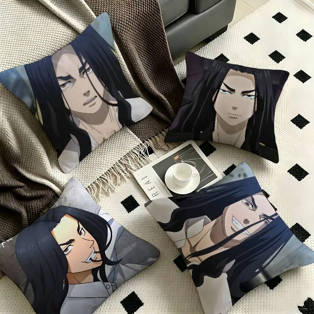 1pc Keisuke Baji Tokyo Revengers Pillow Case Fashion Square Pillowcase Bedroom Sofa Room Ins Decoration Leisure