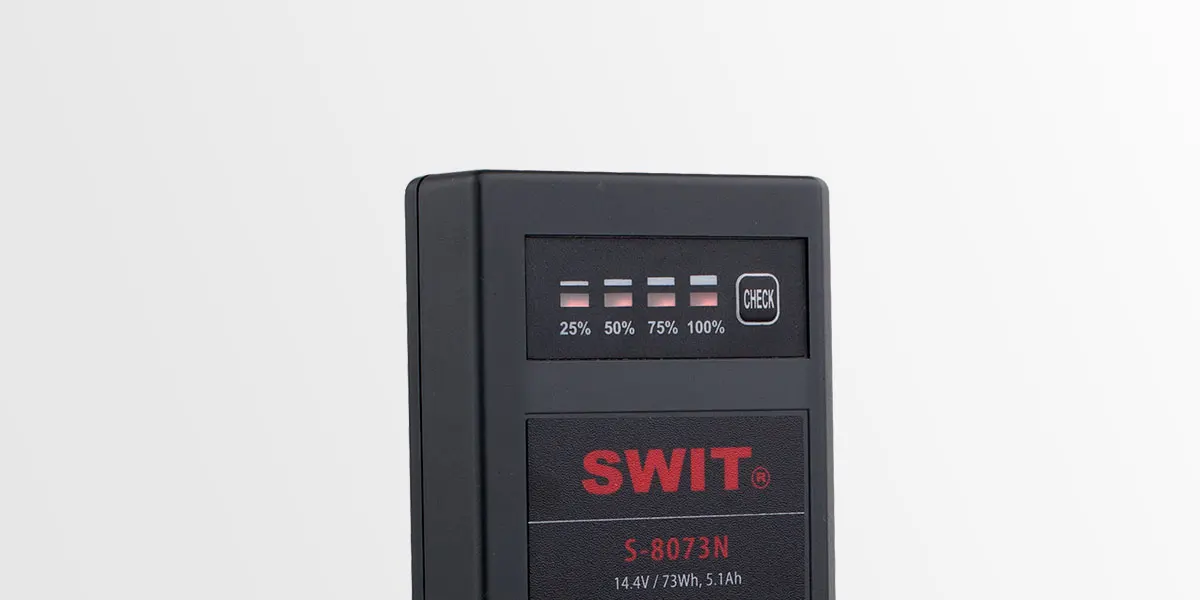 SWIT S-8073N 73Wh NP-1 Type Battery Pack 4-LED Power Gauge Supports up to 5.5 Amp Draw