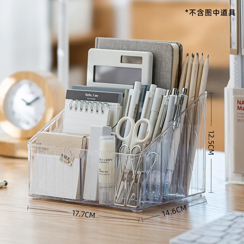 

Легкий роскошный прозрачный держатель для ручек, ценный стол для офисных принадлежностей, ящик для хранения большой емкости