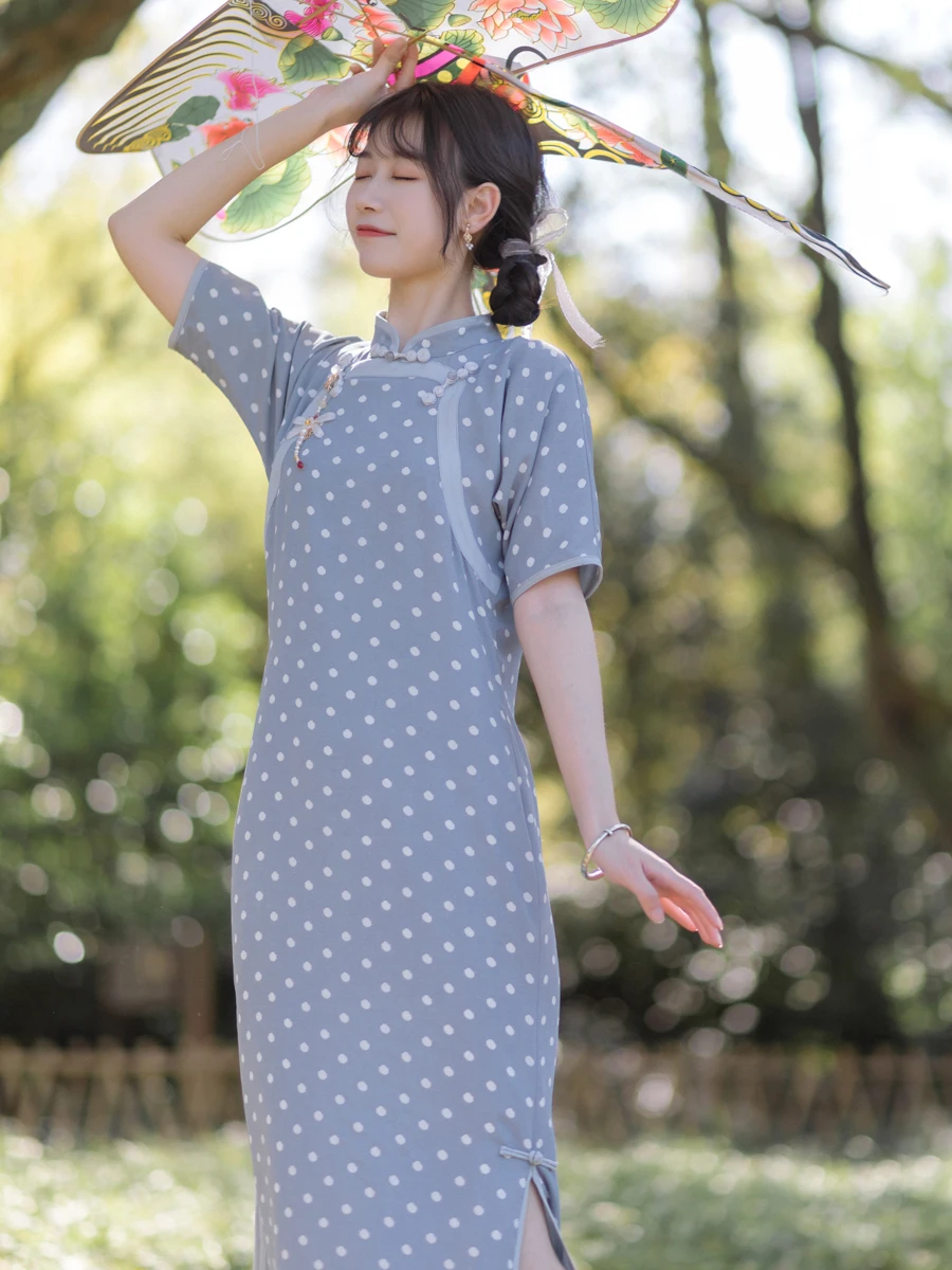 

Женская футболка на пуговицах средней длины Fre Girl, летняя, стандартная, Revival от Chuaihai Time