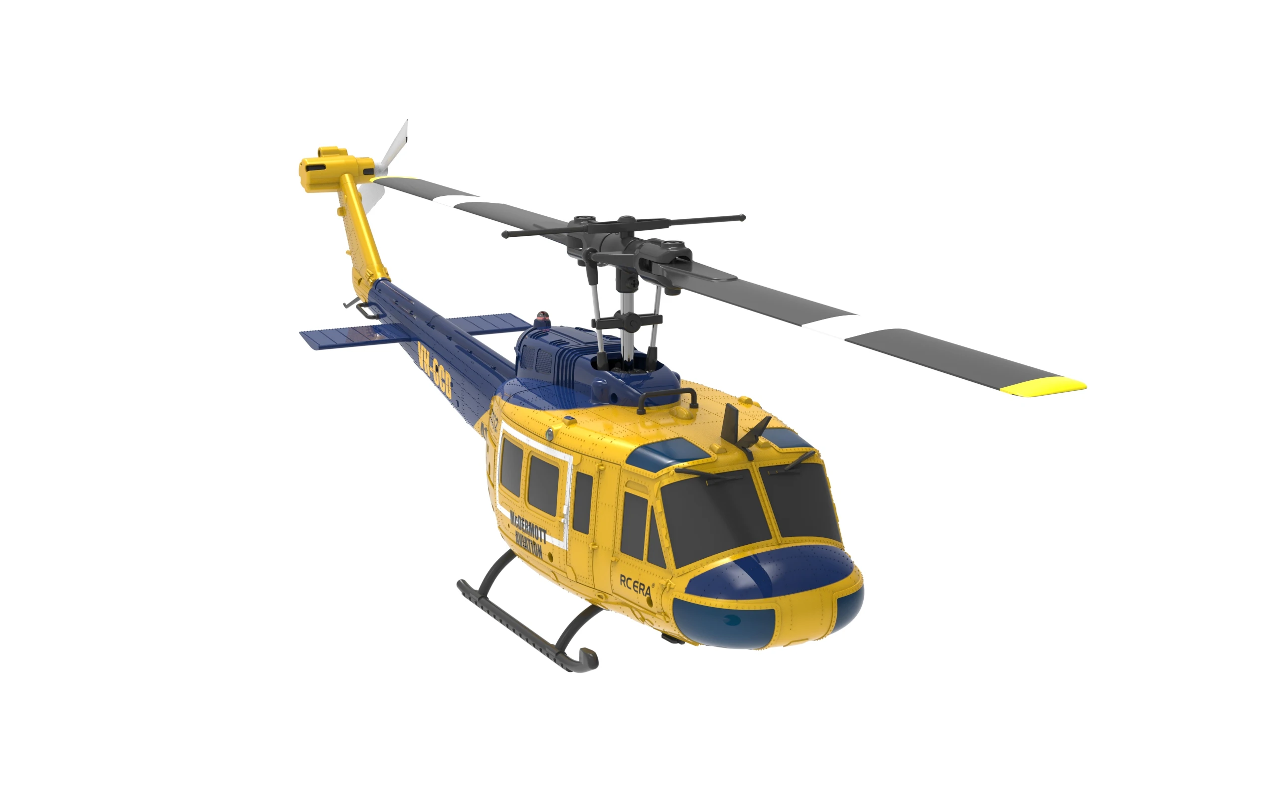 C032 UH-1 1/48 Brushless RTF 6CH RC Helicopter 6-axis Gyroscope One-key Take-off/landing/reverse Fly Mode 3D Flight 7.4V Battery