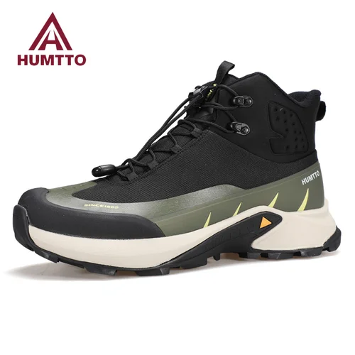 HUMTTO 남성용 하이킹 신발, 통기성 부츠, 야외 트레킹 트레이너, 겨울 남성 스포츠 신발, 고무 안전 작업 스니커즈 