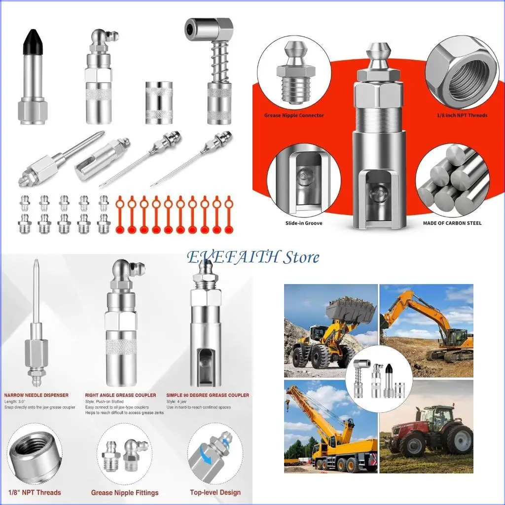 124B Grease Guns Extension Lubrication Dispenser Injection Needle for Maintenance