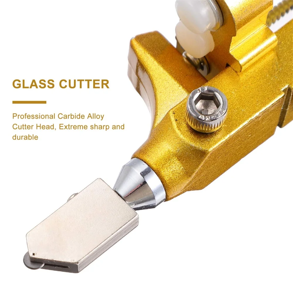 2 In 1 Ceramic Tile Cutting Glass Cutter Set With Knife Wheel Diamond Roller Cut Machine Tile Opening Manual Construction Tools