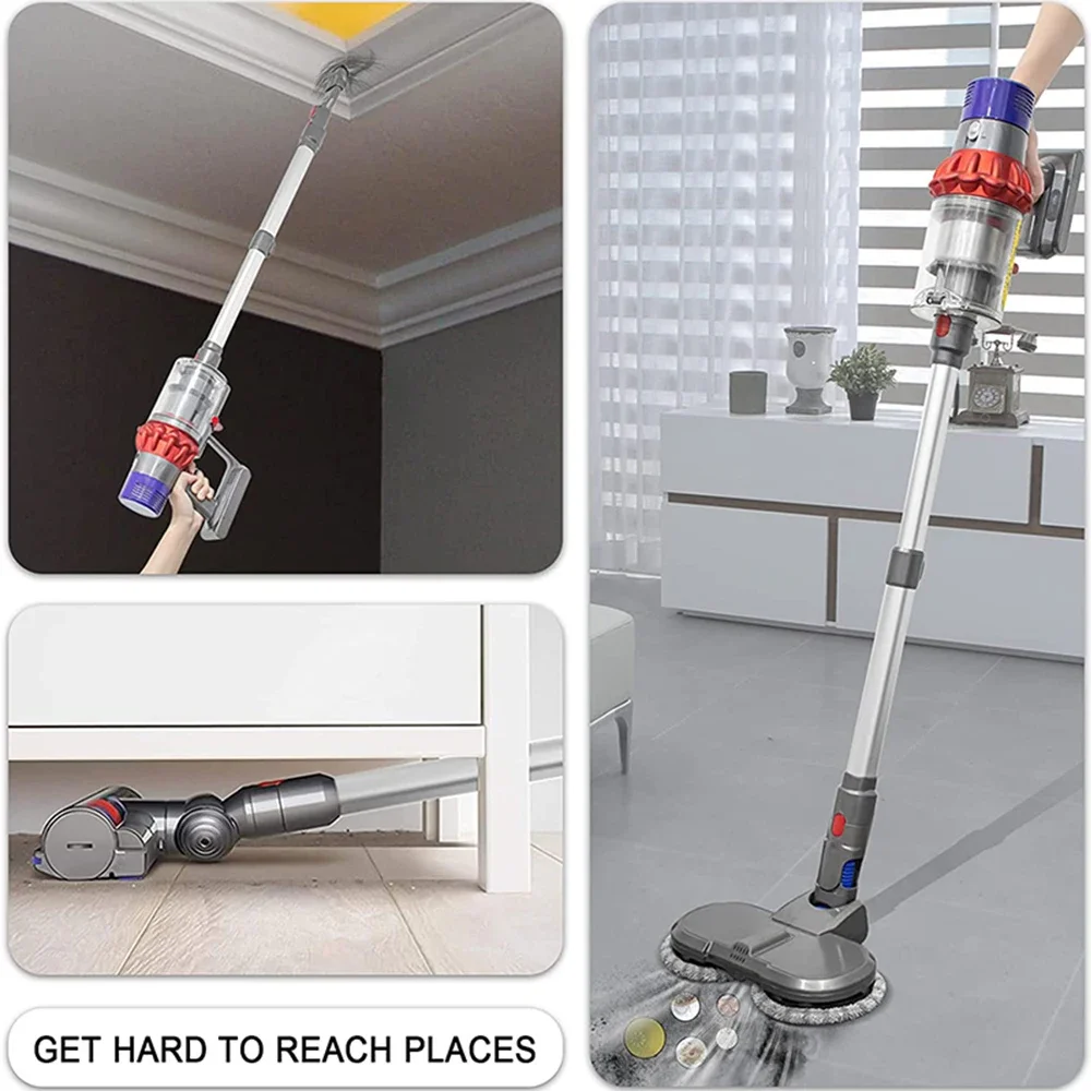 أنبوب تمديد قضيب تليسكوبي لدايسون V7 V8 V10 V11 V15 يده مكنسة كهربائية تمديد أداة اكسسوارات قطع الغيار