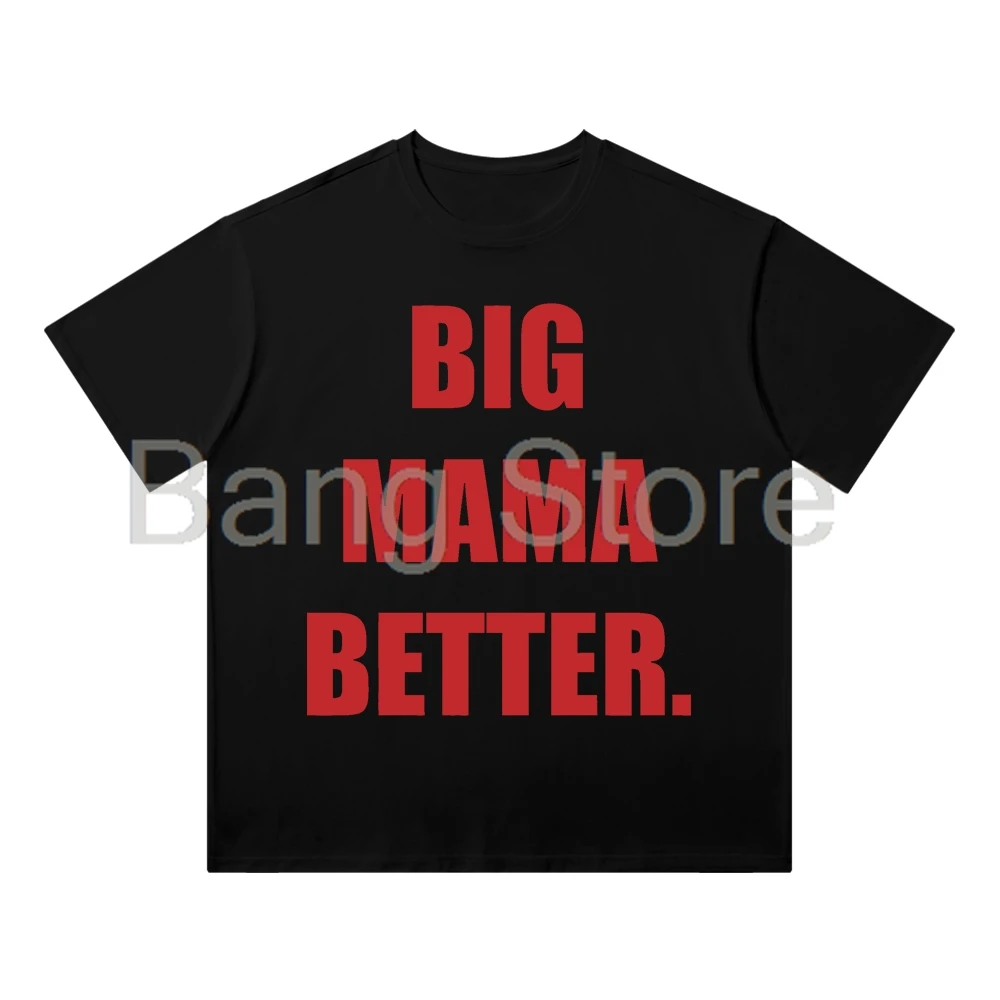 Latto Big Mama Cotton Tee Unisex T-shirt Crewneck Short Sleeve Tops