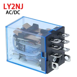 1pcs General Purpose LY2NJ HH62P Electronic Micro Electromagnetic Relay LED Lamp 10A 8 Pins Coil DPDT AC/DC12V 24V AC110V 220V