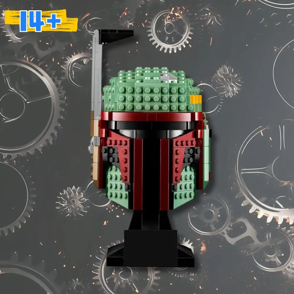 MINISO Boba لتقوم بها بنفسك تجميع خوذة ستار خطة سفينة الفضاء نموذج اللبنات الطوب اللعب عيد ميلاد هدية الكريسماس صالح 75277