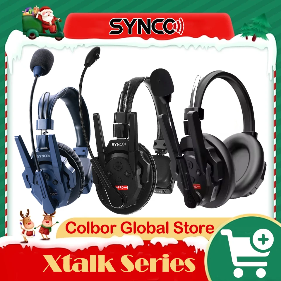 SYNCO Xtalk/Xpro/Xmax/Master 2.4GHz ワイヤレスムーブコントロール シングルイヤーヘッドセット リモートワイヤレスインターコムシステム 映画制作用