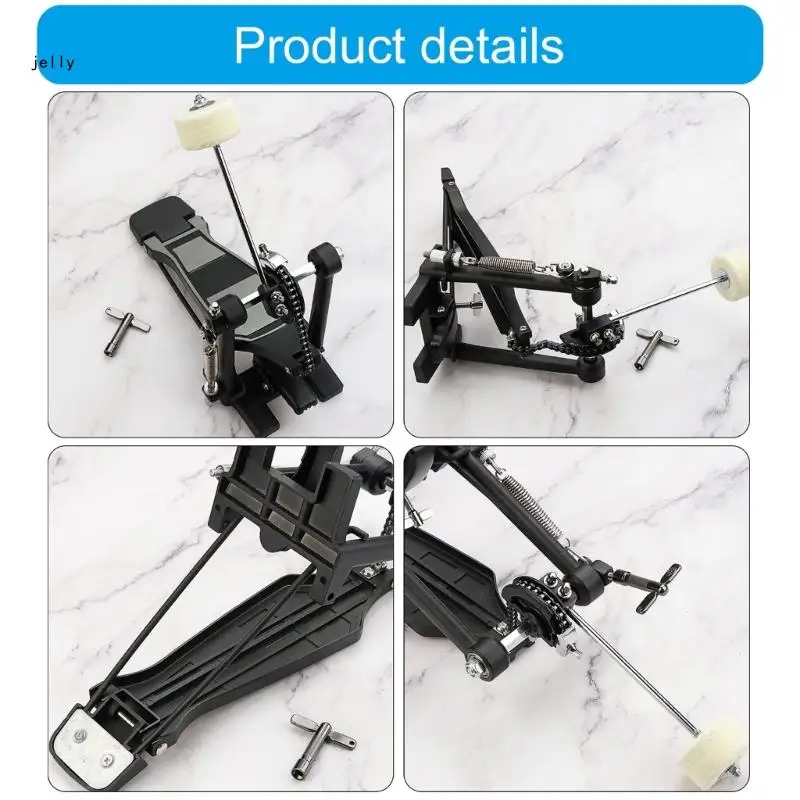 448C Kick Drum Pedals Beater Head Pedal Single Bass Drum Pedal Instrument Accessories