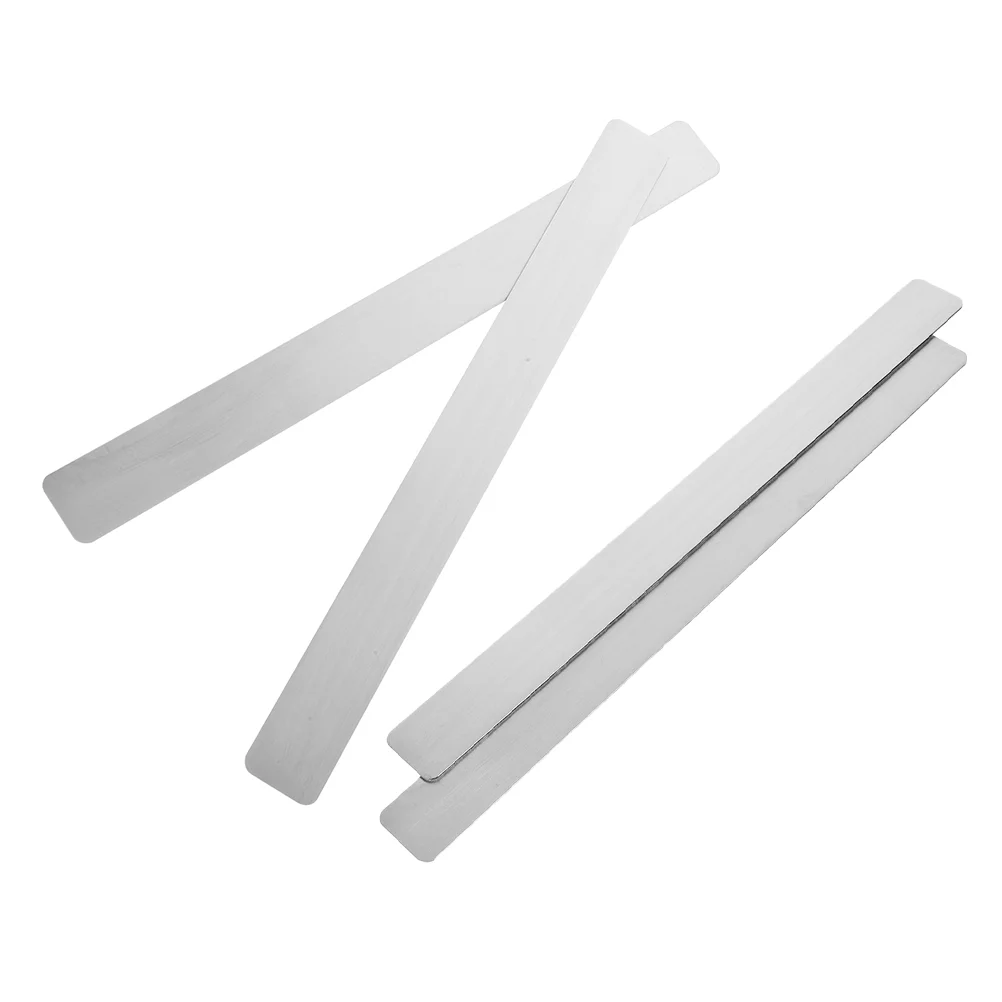 

4 Pcs Bulletin Board Iron Sheet Stickers Heavy Duty Magnetic Strip Close Back for Magnets Display