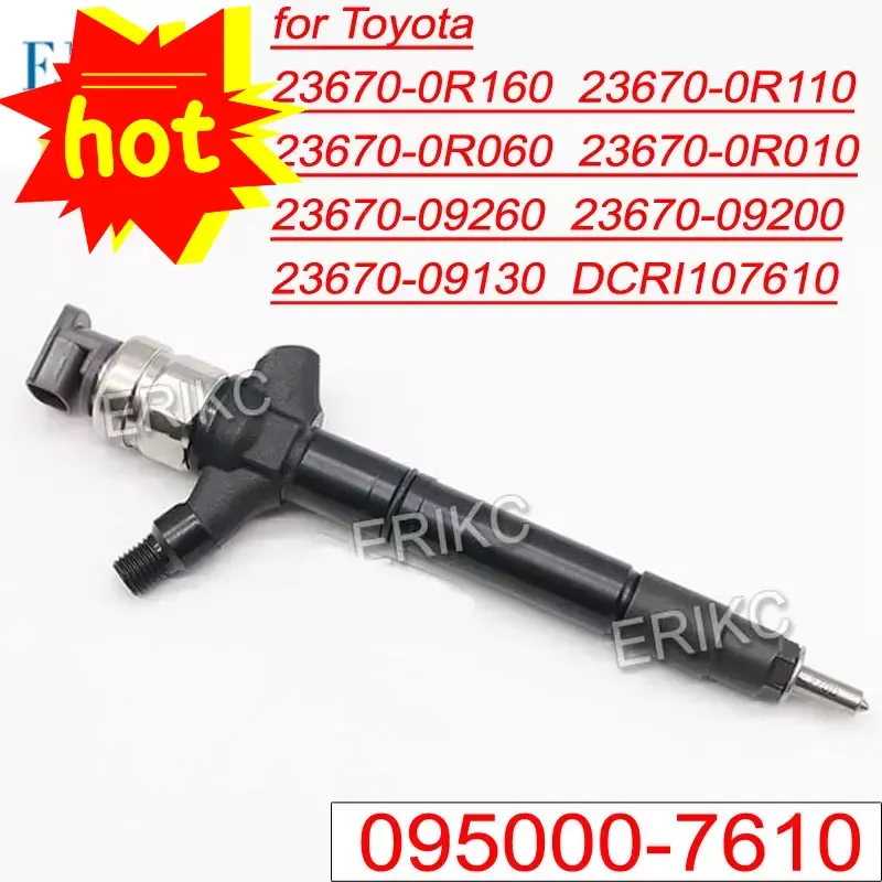 

095000-7610 Vehicle Parts Injection Nozzle 095000-7611 DCRI107610 FUEL INJECTOR FOR DENSO 23670-0R160 TOYOTA AVENSIS T25 2AD FTV