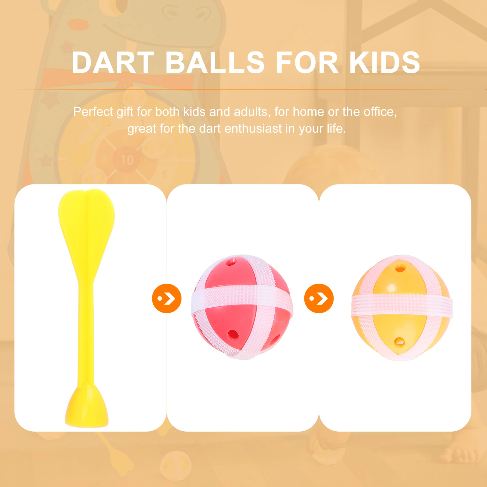 18 個のダーツ粘着ボールセットボール子供のおもちゃプラスチック子供用