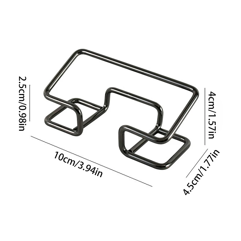 Minimalist Hollowed Out Business Card Bracket Creative Business Card Holder Desktop Business Card Display Rack