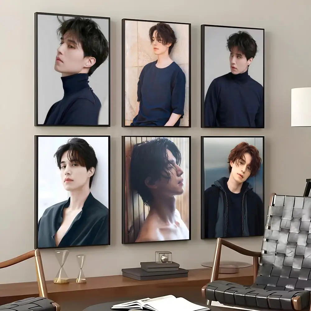 Actor Lee Dong-wook Poster Self-Adhesive Waterproof Wall Stickers, Coffee Bar Home Wall Decor