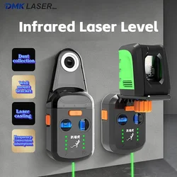 Infrared Laser Level High-precision Strong Light Fine Line Automatic Portable Paste Wall Connecting Measuring Device Leveler