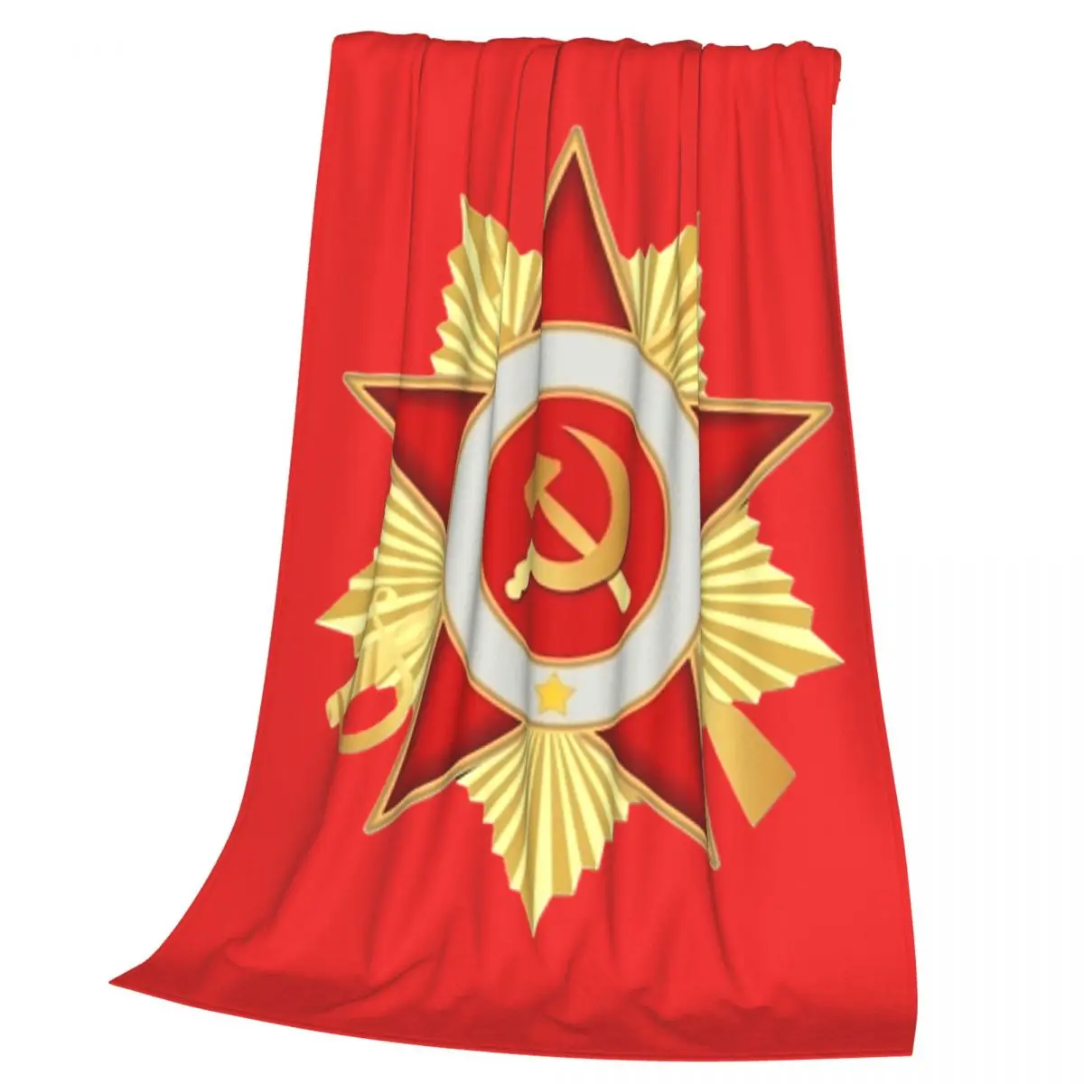 CCCP Star-Soviet-Union USSR Blankets Soft Warm Flannel Throw Blanket Cover for Bed Living room Picnic Travel Home Sofa