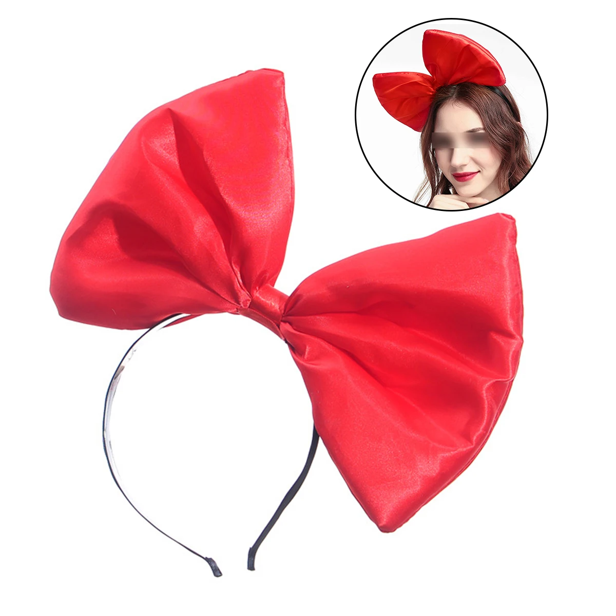 

Super Large Bowknot Head Hoop Hair Bands Lightweight Comfortable Festive Birthday Party Accessories Pretty Girls