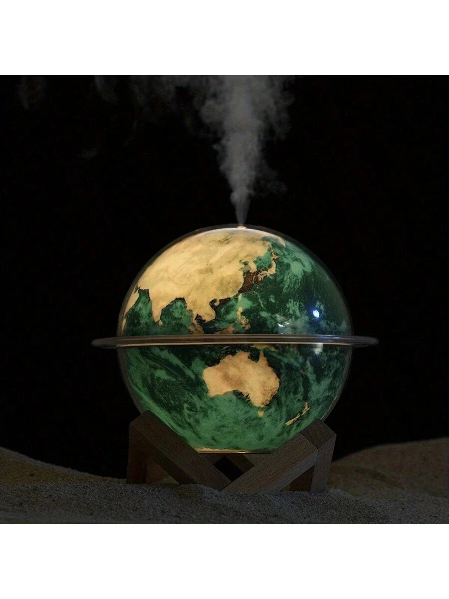 USB Powered Colorful Lights Humidifier - Enhance Atmosphere, Office & Bedroom - Large Spray, Night Light