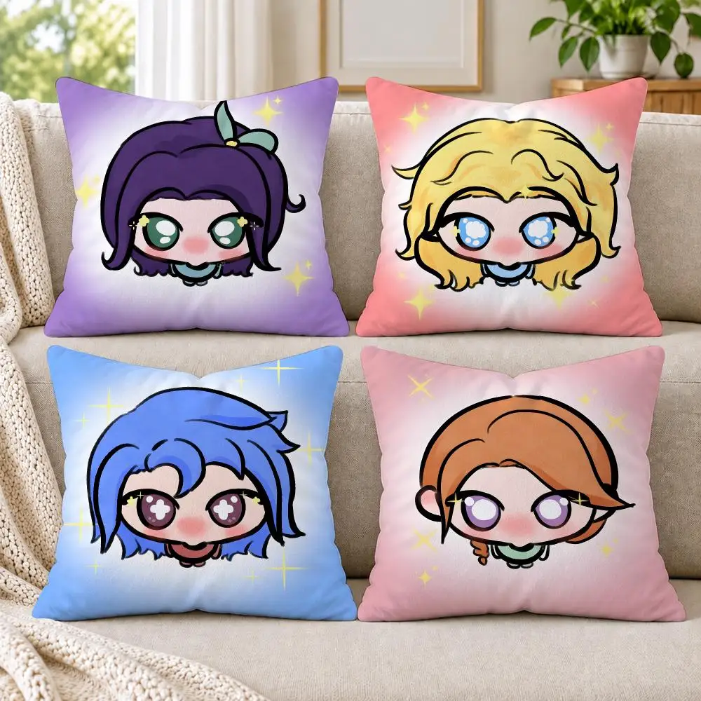 S-Stardew V-Valley Cushion Cover Short Plush Double-Sided Printing Sofa Bedroom Pillow Case Aesthetic Home Decor