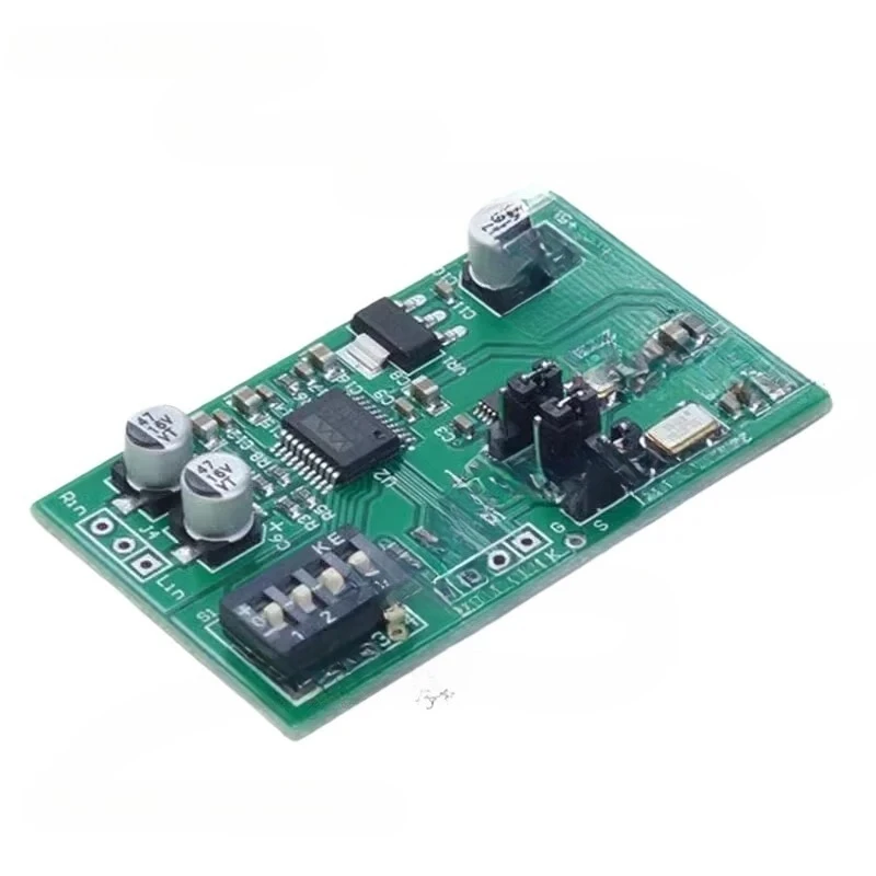 Dual channel 24-bit ADC data collection card AUX analog audio to I2S left and right alignment digital output module