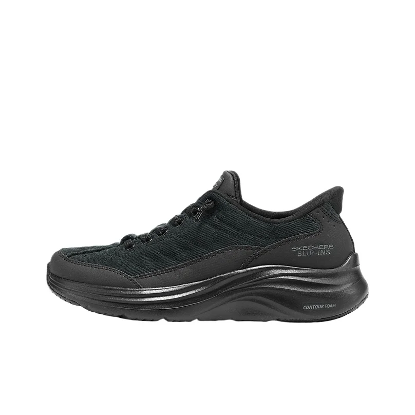 Skechers SPORT WOMENS Breathable Casual Shoes Women's All Black 150417-BBK