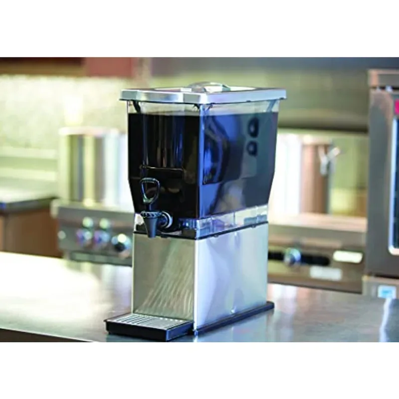 N' Serv System 3 Gallon Stainless Steel Cold Brew Coffee Maker for Home Use Silver Finish Durable and Easy to Clean