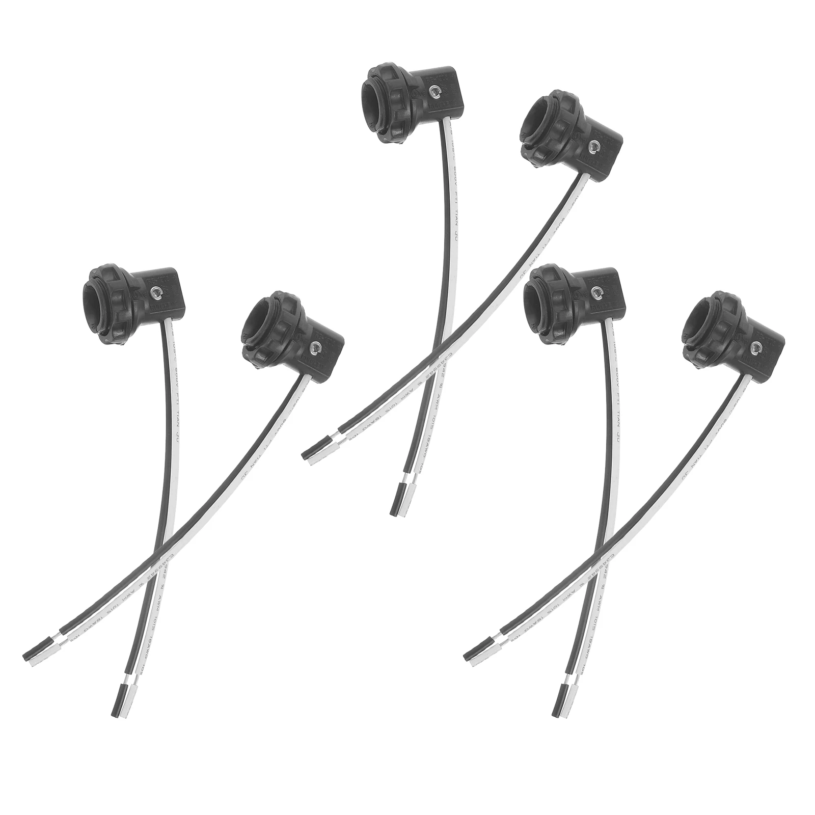

6pcs E12 Lamp Holder Socket Base Pre Wired for Bulb Fixture Replacement Parts 125V 75W UL CSA Listed Safe Durability