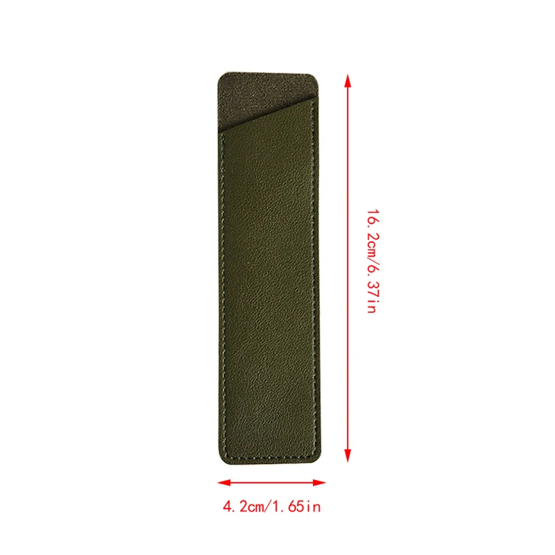 1 Pc PU Leather Pencil Case School Pen Storage Bag Cute Pen Case Kawaii Pen Protective Sleeve Office Student Supplies