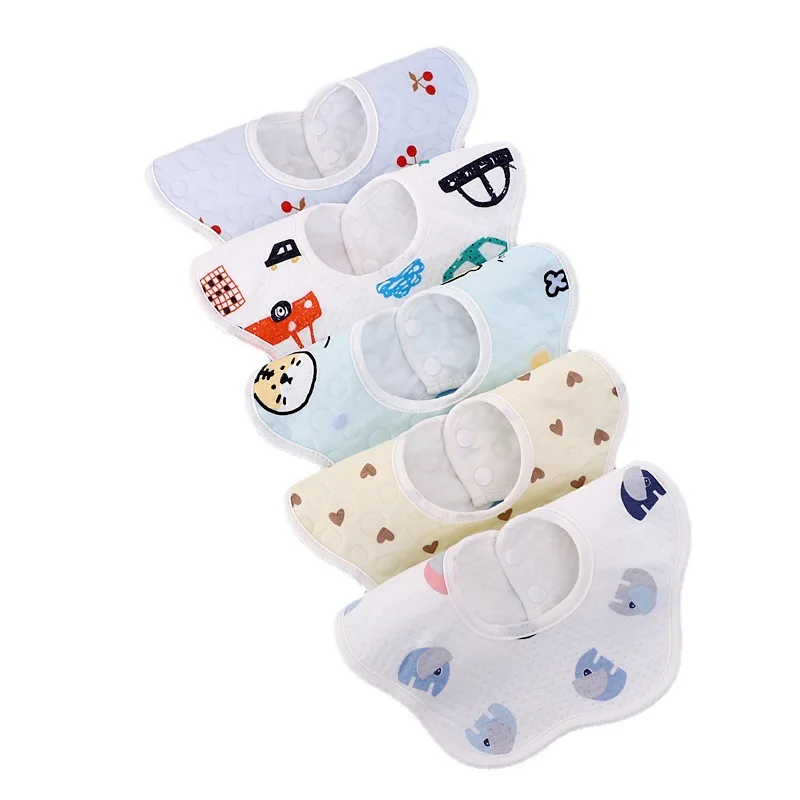 Bavoirs imperméables en gaze de coton pour bébé, nouvelle serviette absorbante pour salive, tissus pour nouveau-né, écharpe Bandana pour garçons et filles, bavoirs d'alimentation