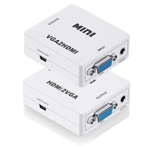 HD 1080p VGA zu HDMI Adapter HDMI zu VGA Konverter mit Audio-Schnitts telle HDMI-kompatibler Adapter für Notebook Xbox360 DVD PS3 PC