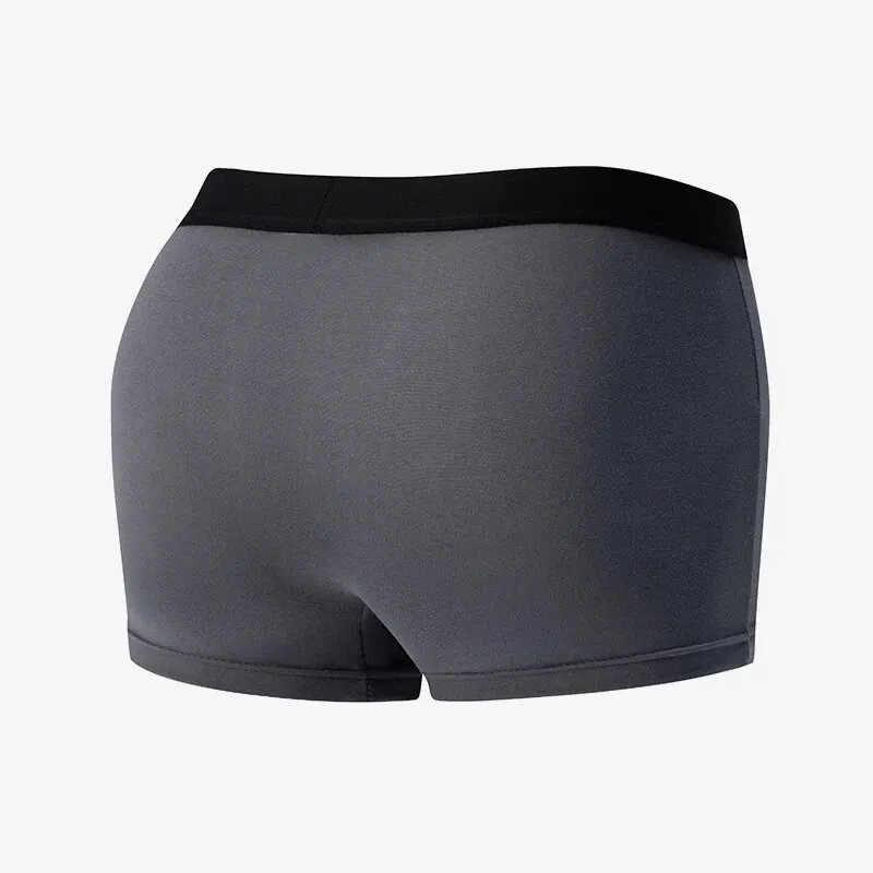 Paquete de 4 ropa interior Boxer de Color sólido para hombres europeos y americanos, bañadores cómodos, ropa interior Boxer juvenil de gran tamaño