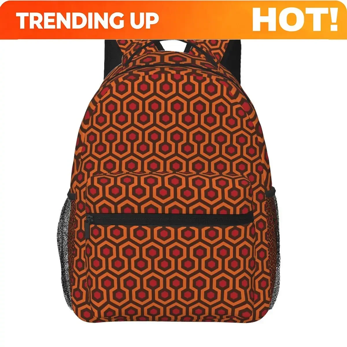 Custom Bag The Overlook Hotel Carpet Student Backpack School Bag Hiking Travel Daypack For Boys Girls Fashion Bookbag Shoulder B