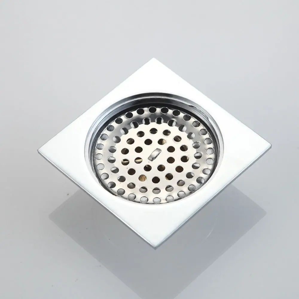 5pcs/set Round Floor Drain Cover Stainless steel convenient Sink Strainer Anti-Clogging Hair Catcher Stopper