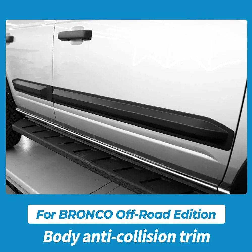 Car Bumper Strip Original For Ford Bronco 2021-2023 Door Protective trim Door Decoration Car Accessories