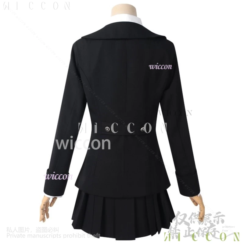 Anime Cos Heroines Anime Game Love And Deepspace Cosplay Costume British Style JK Black Coat Dress Lolita Tie Jirai Kei Girls