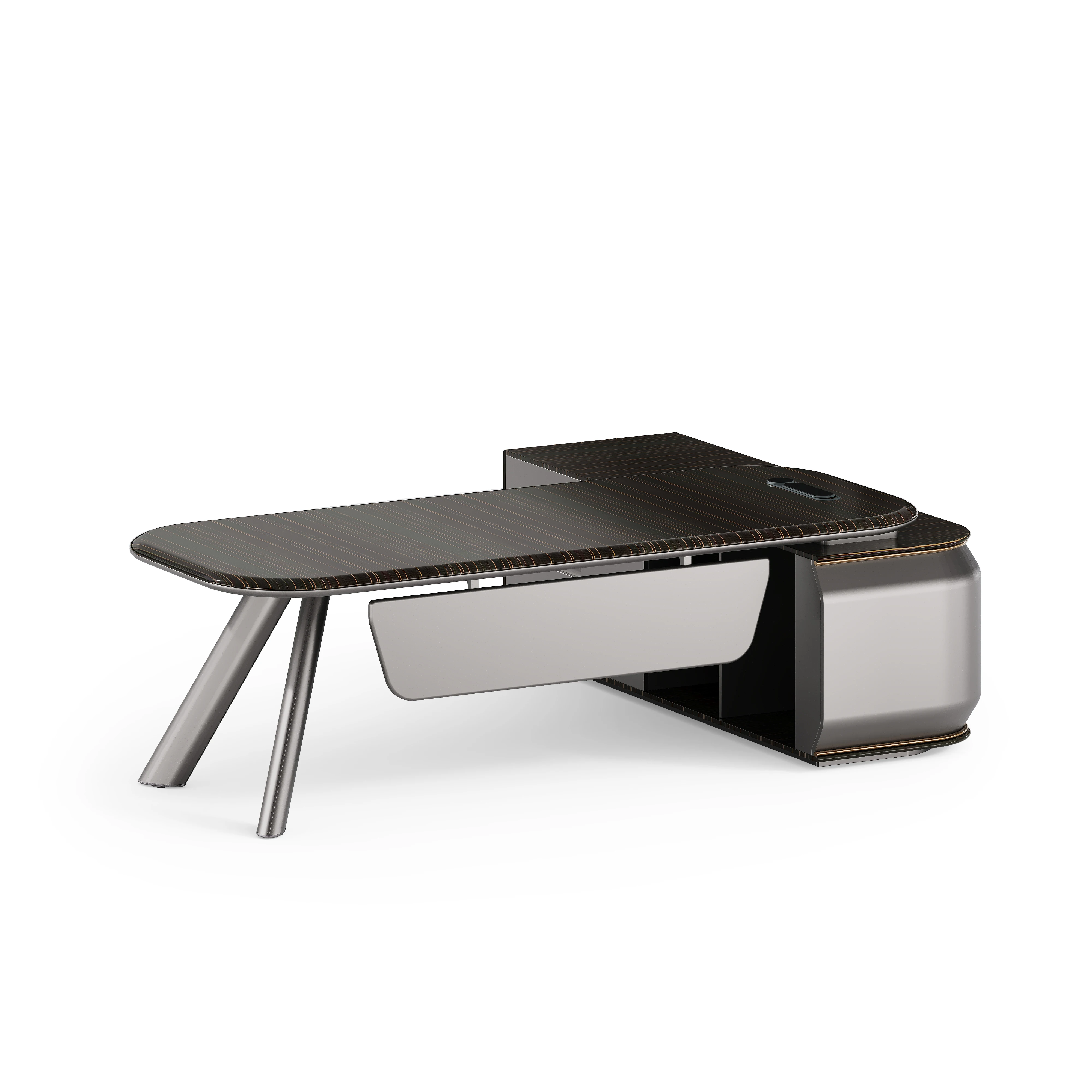 #Multi-Functional Modern Durable Solid Wood Executive Desk For Senior Management With Office Supplies