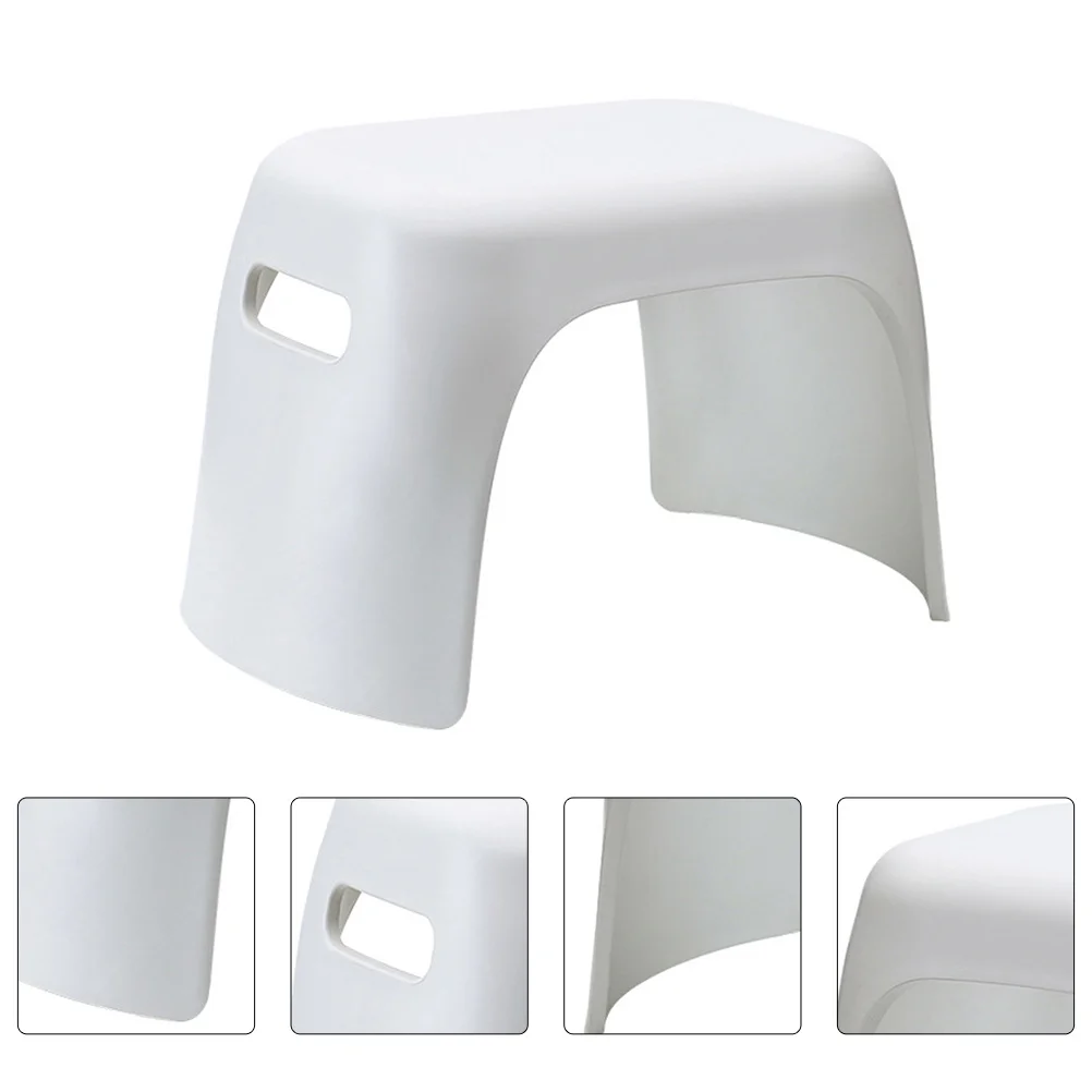 1 個の滑り止めスツール北欧スタイルのシンプルなプラスチックスツール軽量家庭用幼稚園フットスツール積み重ね可能