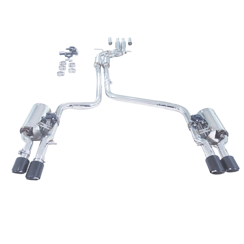 

GFC Catback Exhaust Muffler for Audi A6, A7, C7 3.0T Car Electric Valve Exhaust System features SUS304 Pipe