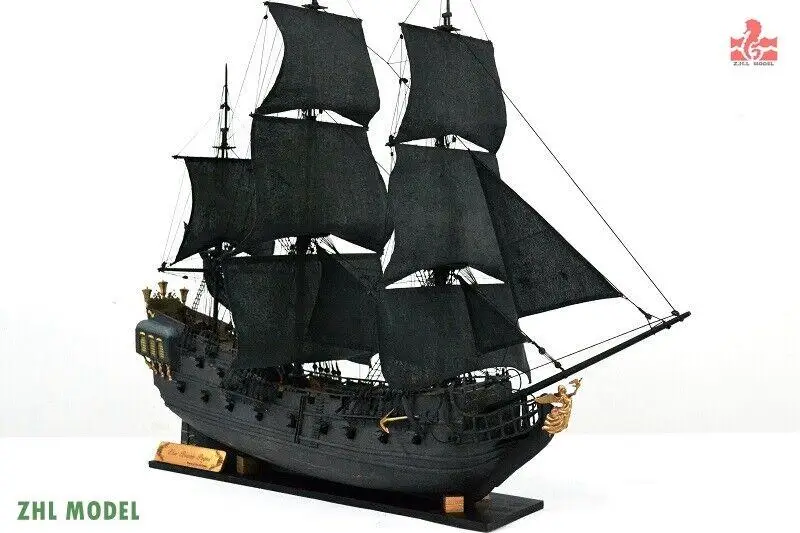 ZHL The black Pearl Golden version 2021 wood model ship kit 31 inch