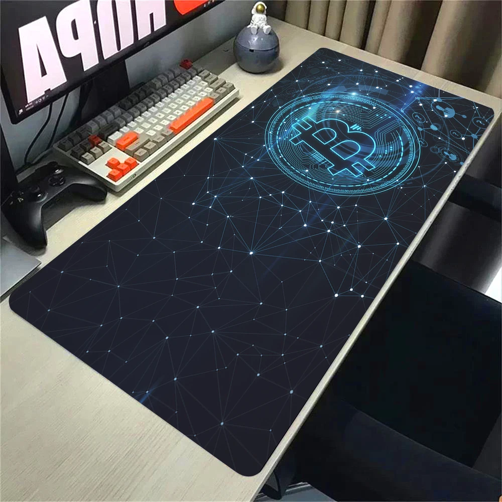 

Биткойн коврик для мыши Xxl HD коврик для мыши ПК геймерский шкаф настольный коврик коврик для клавиатуры ковер аксессуары для компьютерных игр противоскользящая расширительная площадка