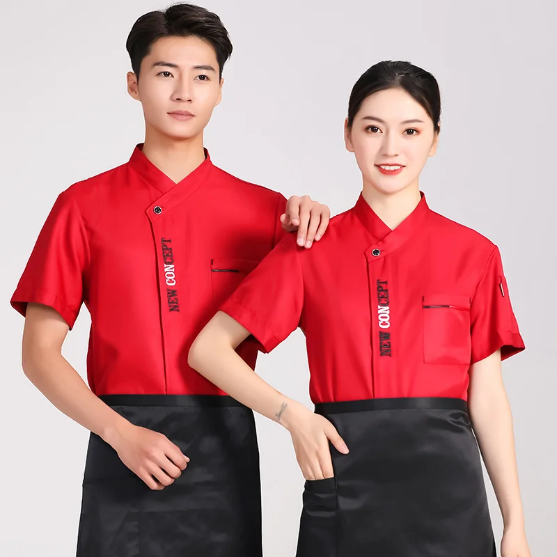 Chef Uniform For Men Women With Logo Restaurante Personalized Cook Clothes Shirt Short/Long Sleeves Jacket Works Shirts Top Desi