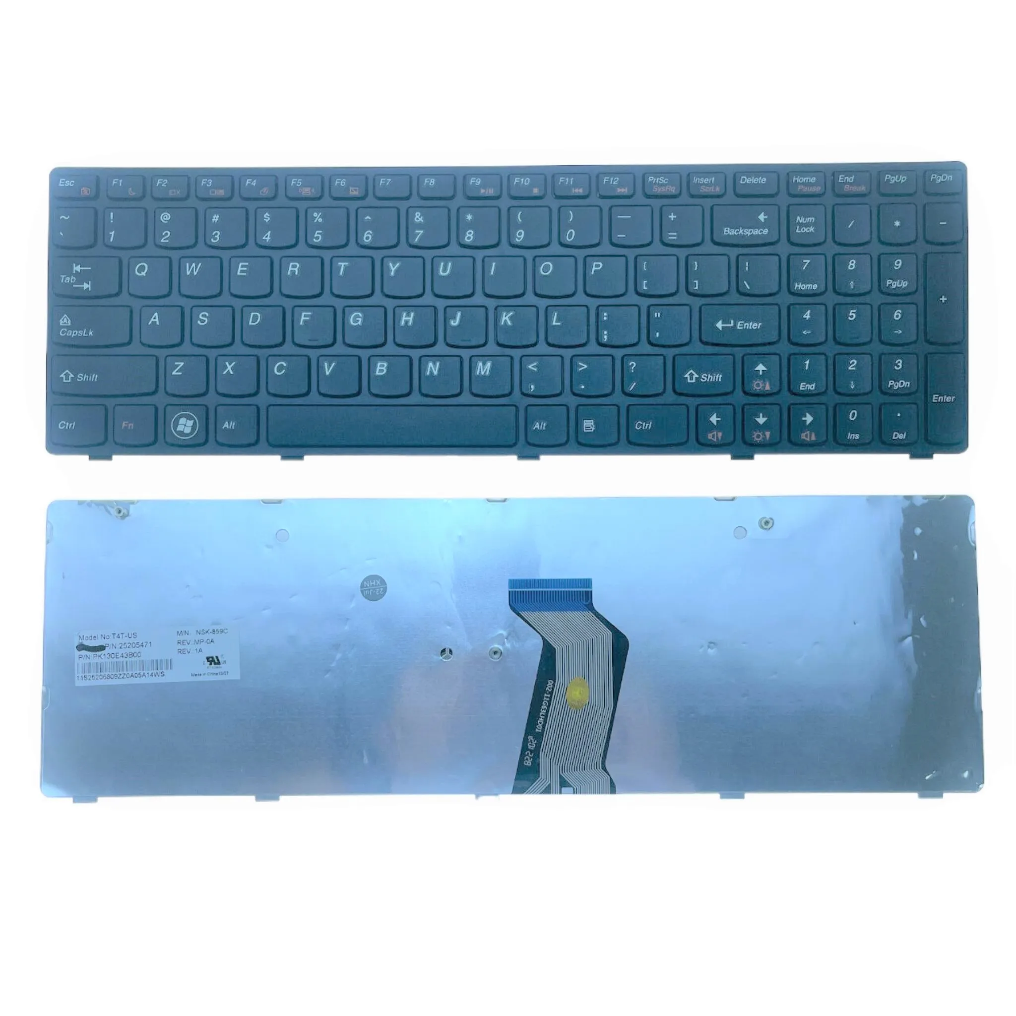 

New/Orig US Laptop Keyboard For Lenovo G580 Z580A G585 Z585 G590 Z580 Notebook PC Replacement