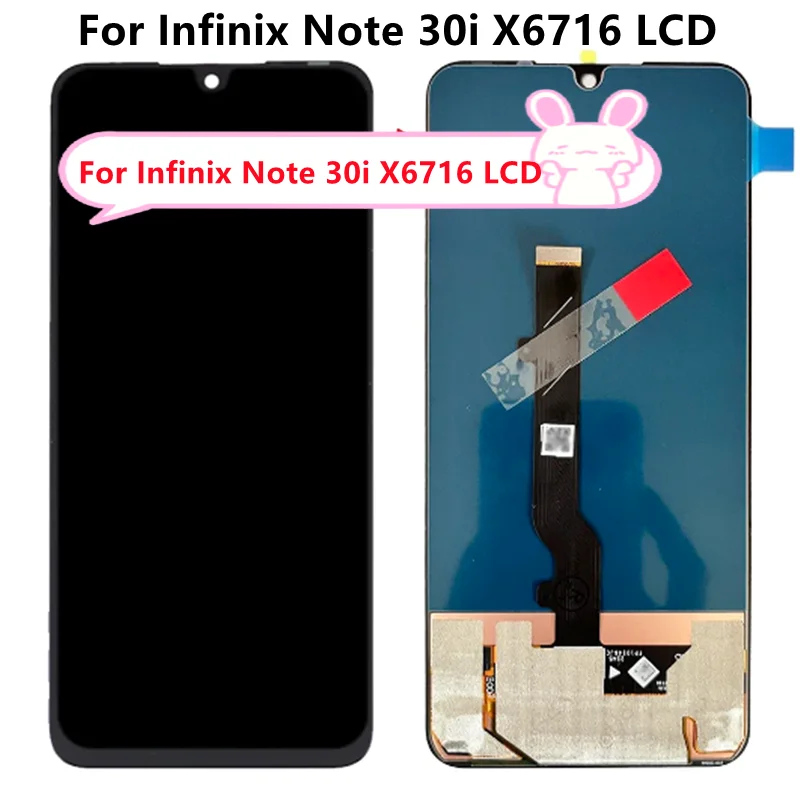 

100% tested Original 6.66'' AMOLED TFT For Infinix Note 30i X6716 LCD Display Touch Screen Digitizer Assembly Parts