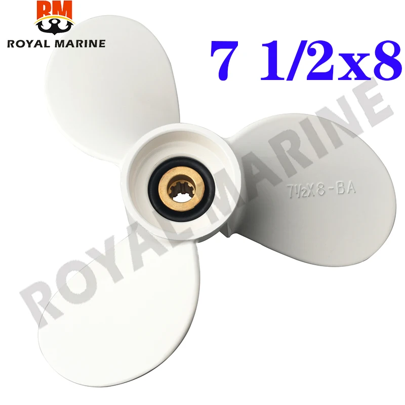 6E0-45941-01-EL Aluminum Alloy propeller 7 1/2 x 8 -BA for Yamaha 4-6hp,propeller for hidea parsun 4-6hp 6E0-45941-01 6E045941EL