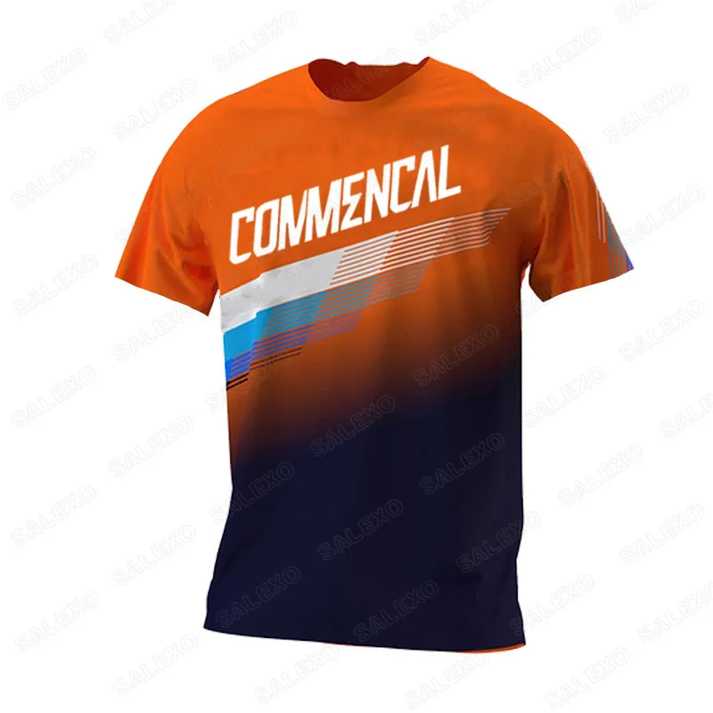 2022 Commencal Motocross Cycling Jersey Men\'s Racing Long Sleeve Shirt Motocross Cycling Off Road Dirt Bike Riding MTB DH