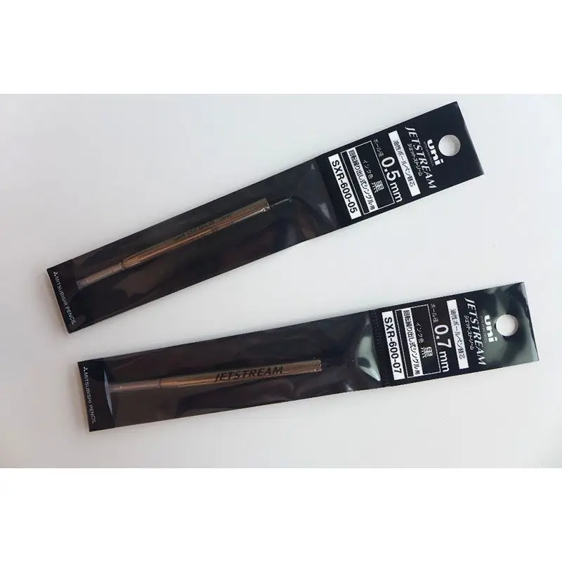 

Japanese UNI Atom Pen Black Refill JETSTREAM Ballpoint Pen SXR600 Refill G2 Specification Rollerball Pen 0.38 0.5 0.7mm Refill