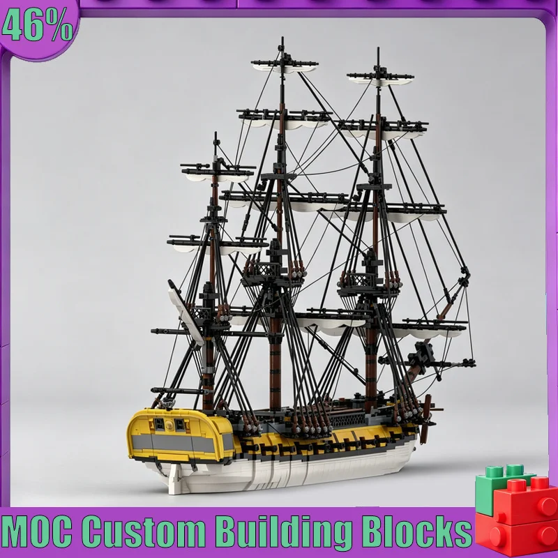 6052 PCS Classic Sailing Ship MOC Model Custom Puzzle Architecture DIY Assembly Educational Toy Gift Collection Display Blocks