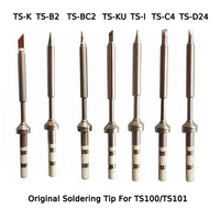 Original TS100 TS101 Soldering Tip Lead Free B2 BC2 C4 D24 K I KU Replacement Electric Iron   Tip Bit Head